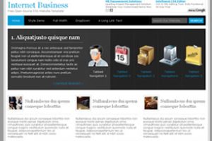 Internet Business Html模版