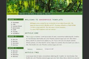 Greenpiece Html模版