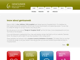Genious Web Html模版