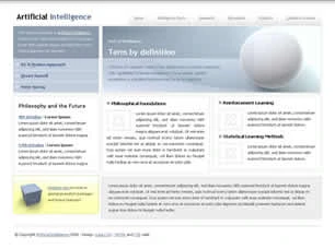 Artificial Intelligence Html模版