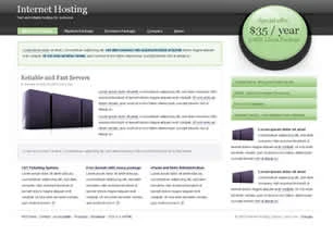 Internet Hosting Html模版