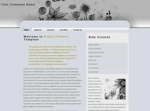 Pastel Flowers Html模版