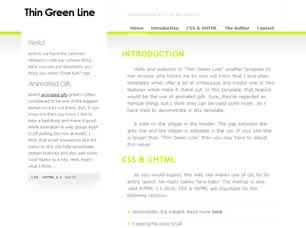 Thin Green Line Html模版