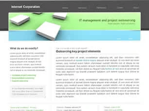 Internet Corporation Html模版
