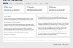 Internet Management Html模版