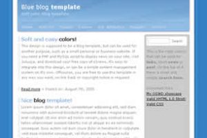 Blue Blog Html模版