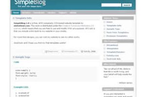 SimpleBlog 1.0 Html模版