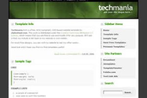 Techmania 1.1 Html模版