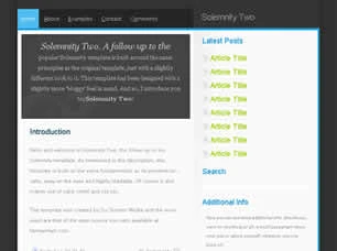 Solemnity Two Html模版