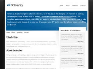 Solemnity Html模版