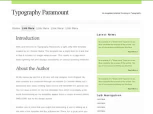 Typography Paramount Html模版