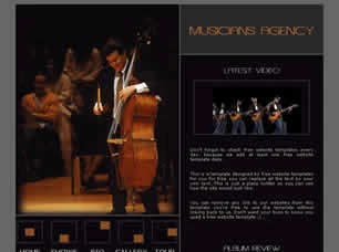 Musicians Agency Html模版