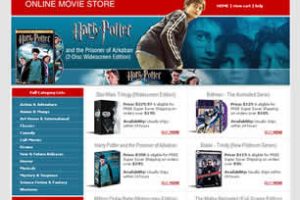 Online Movie Store Html模版