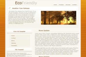 EcoFriendly Html模版