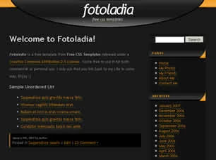 Fotoladia Html模版