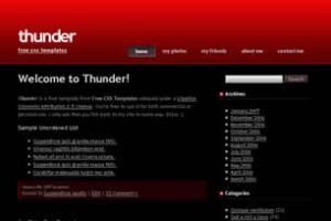 Thunder Html模版