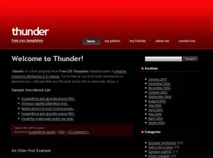 Thunder Html模版