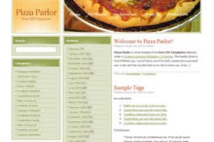 Pizza Parlor Html模版