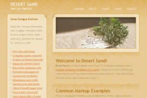Desert Sand Html模版