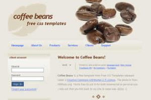 Coffee Beans Html模版
