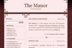 The Manor Html模版