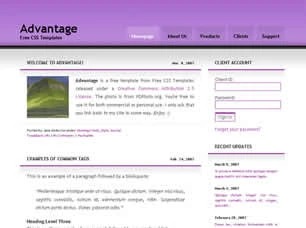 Advantage Html模版
