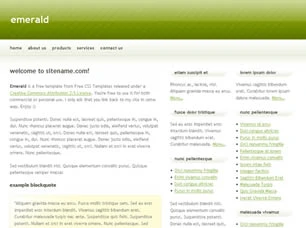 Emerald Html模版
