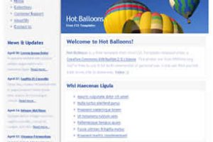 Hot Balloons Html模版