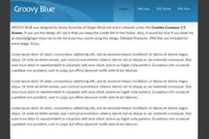 Groovy Blue Html模版