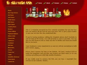 Hot Sauce Html模版