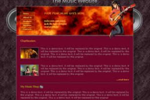 The Music Website Html模版