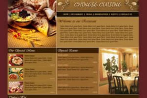 Chinese Cuisine Html模版
