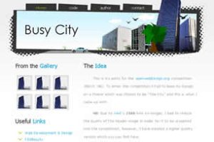 Busy City Html模版