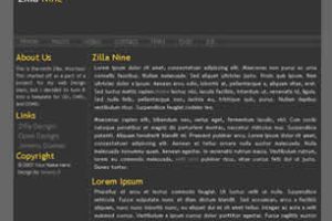 Zilla Nine Html模版