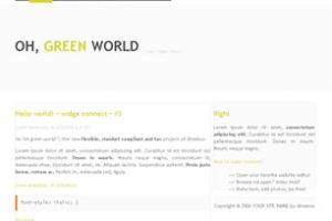 Oh, Green World Html模版