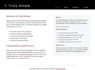 Truly Simple Html模版
