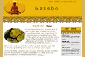 Gazebo Html模版