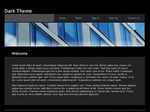 Dark Theme Html模版