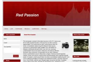 Red Passion Html模版