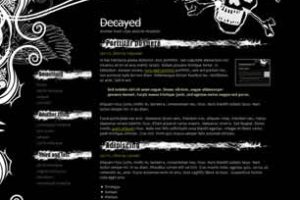 Decayed Html模版