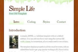 Simple Life Html模版