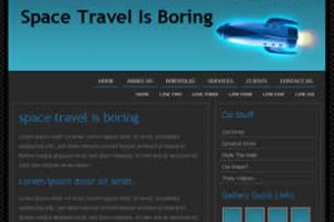 Space Travel Is Boring Html模版