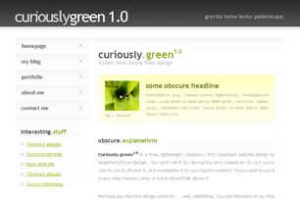 Curiously Green 1.0 Html模版