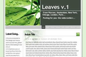 Leaves v.1 Html模版