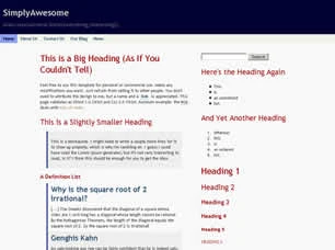 SimplyAwesome Html模版