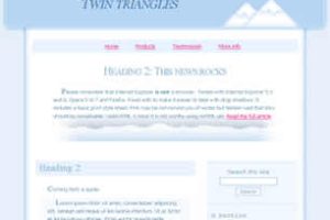 Twin Triangles Html模版