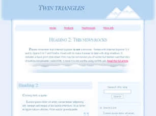 Twin Triangles Html模版