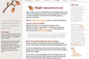 Slight Amnesia v1.0 Html模版