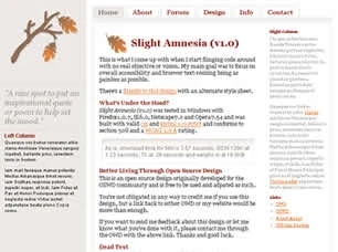 Slight Amnesia v1.0 Html模版