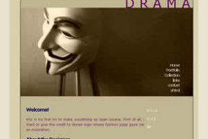 Drama Html模版